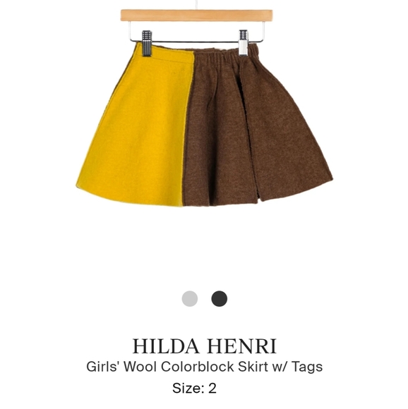 Hilda Henri wool color block skirt - Picture 2 of 2